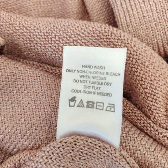 Lovers & Friends Ezra Pink Metallic Tie Sweater Dress Size XL NWT - Picture 9 of 16